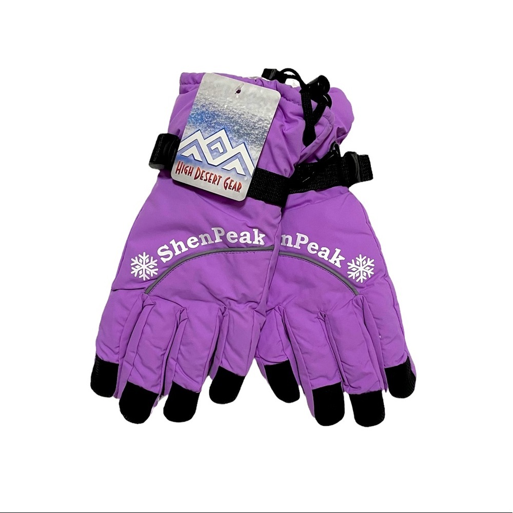 Women’s Purple Ski Gloves